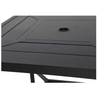 Black Patio Square Metal Bar Height Outdoor Dining Table