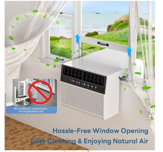 Window Air Conditioner w/Dehumidifier Through the Wall AC White