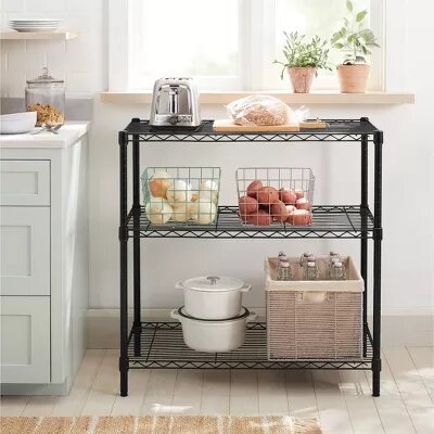 3 Tier Wide Wire Shelving