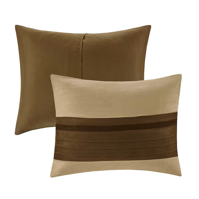 7-Piece Natural Queen Comforter Set - Queen