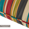 2-Piece Sunset Stripe Outdoor Deep Seat Cushion Set