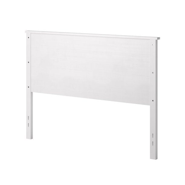 Farmhouse Style Wood Panel Headboard in Gloss White - Queen