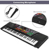 54 Keys Electronic Music Keyboard Kid Piano Organ W/Mic & Adapter