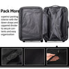3 Piece Luggage Set Hardside Spinner Suitcase with TSA Lock