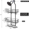 3-Tier Bathroom Shower Caddy - Silver