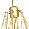 3-light Glass Globe Bubble Chandelier - Brass Black, Opal Glass - Brass