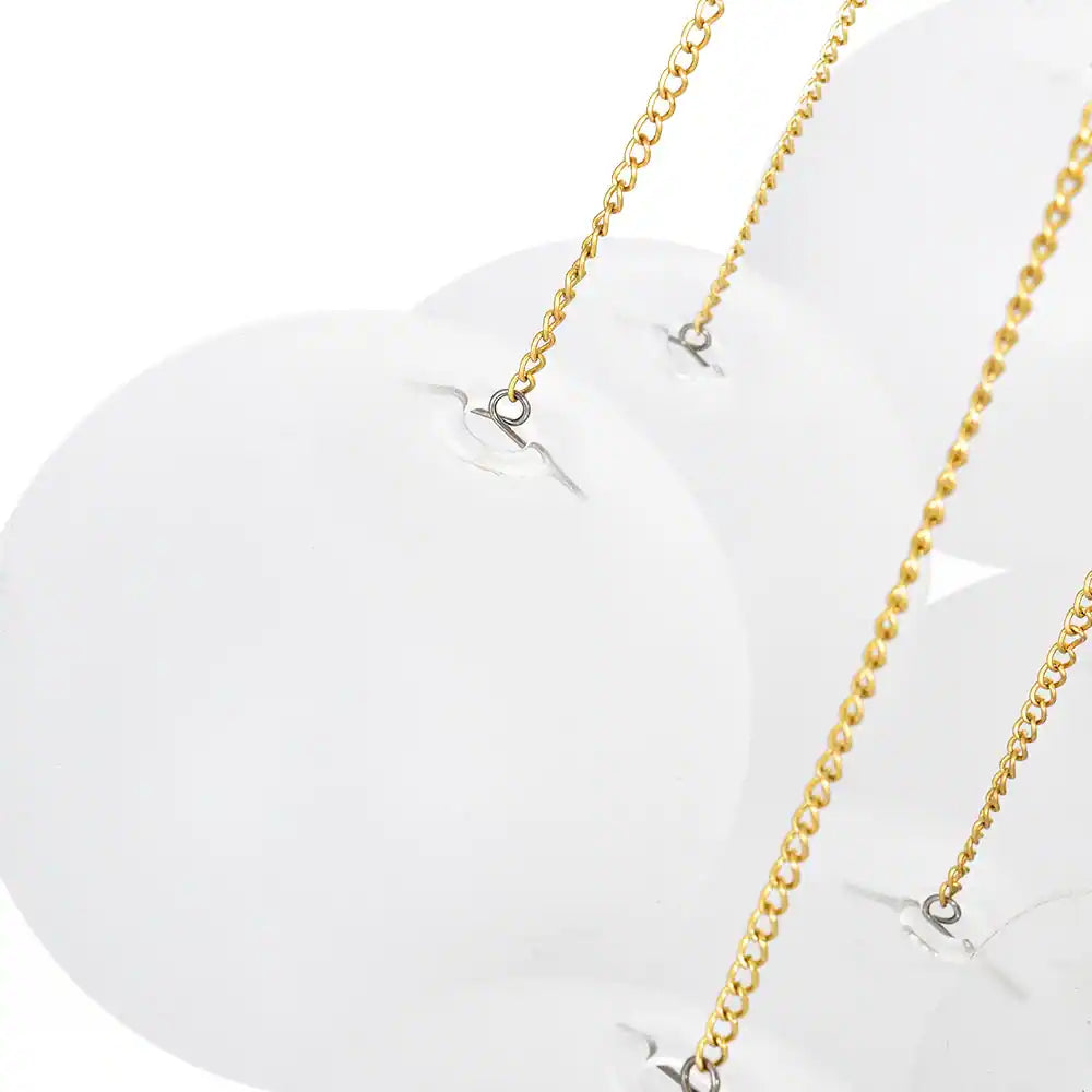 3-light Glass Globe Bubble Chandelier - Brass Black, Opal Glass - Brass