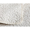 3-piece Fashionable Solid Embossed Quilt Set Bedspread Cover - White coin - King