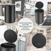 Black 3.2 Gallons Steel Motion Sensor Waste Basket