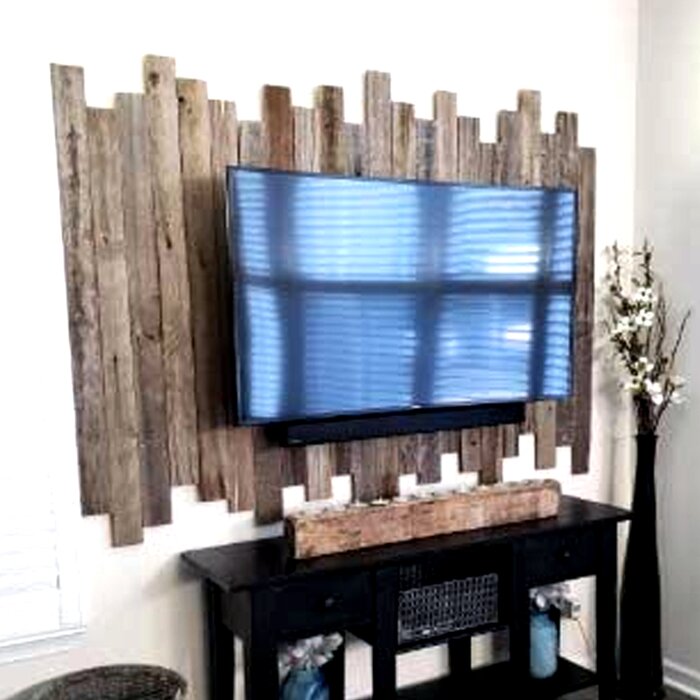 3.5" x 48" Reclaimed Peel and Stick Solid Wood Wall Paneling in Gray
