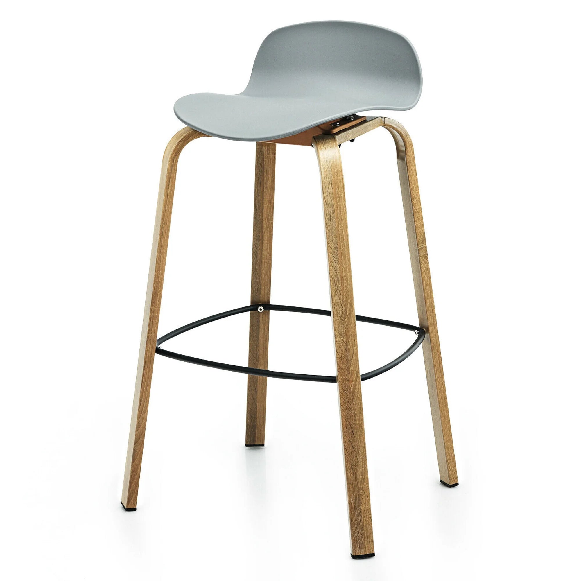 Bar Stool, Grey, 1-Piece