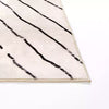 Julia Black and White Washable Area Rug 5x8