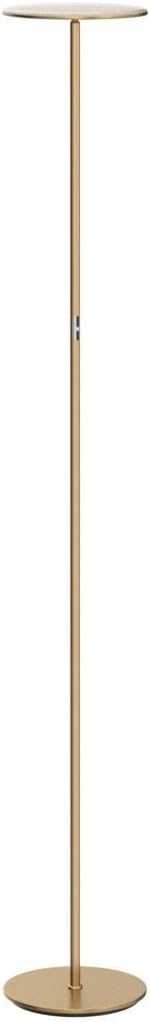 Sky LED Floor lamp - Torchiere Super Bright, Dimmable, Tall Standing Lamp - Gold Brass