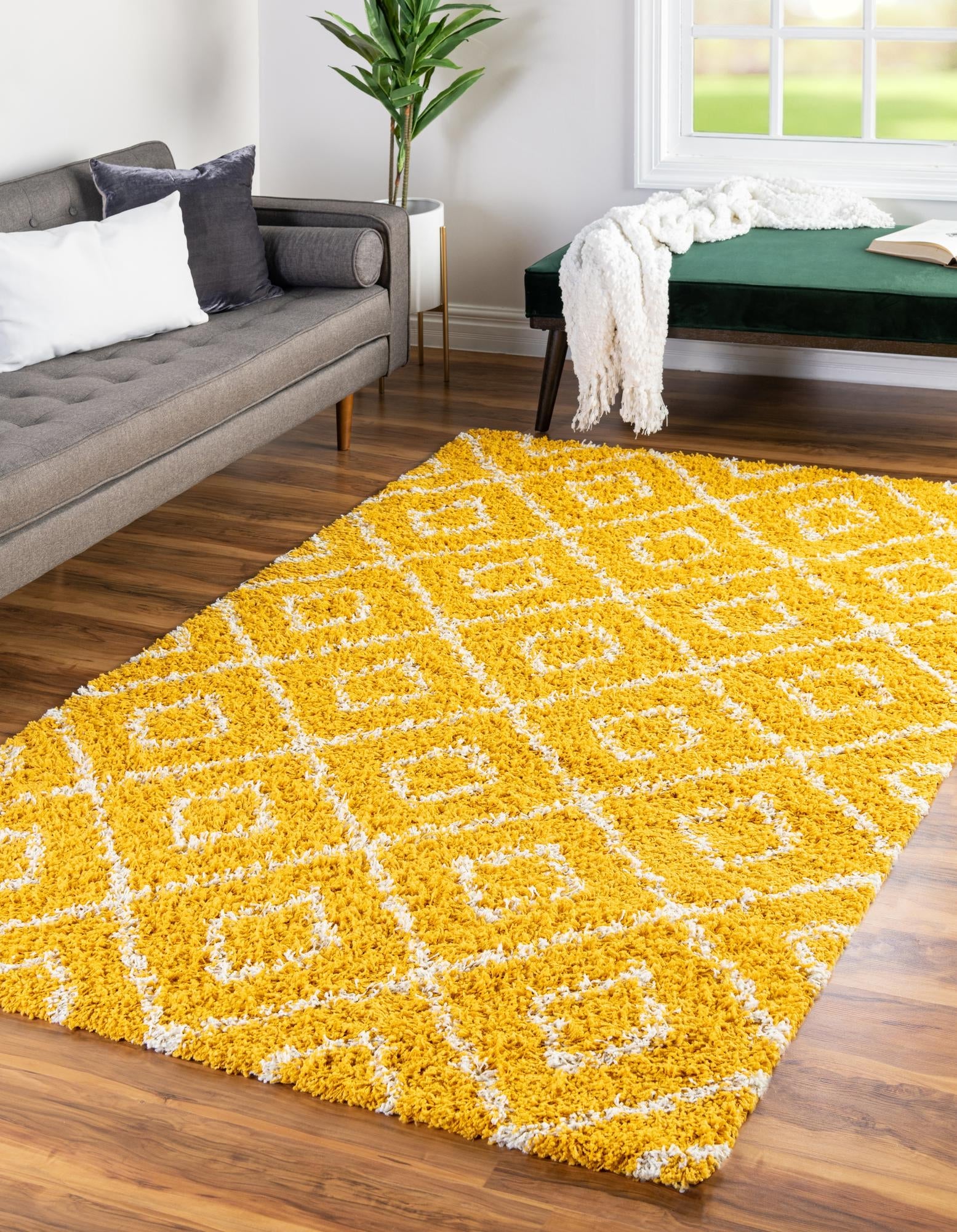 Lattice Shag Rug