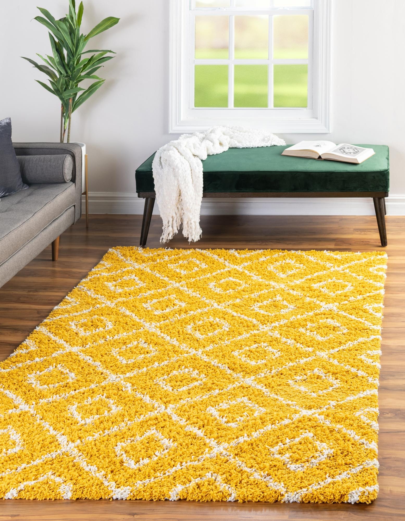 Lattice Shag Rug