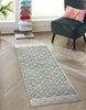 2' 2 x 6' 1 Hand Woven Chindi Trellis Runner Rug