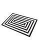 Black and White 2' 2 x 3' 1 Eco Verse Indoor Outdoor Washable Rug