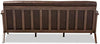Bianca Faux Leather Sofa in Walnut/Black