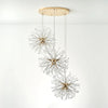 24-Light Gold 3-Tier Crystal Sputnik Chandelier