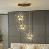 24-Light Gold 3-Tier Crystal Sputnik Chandelier