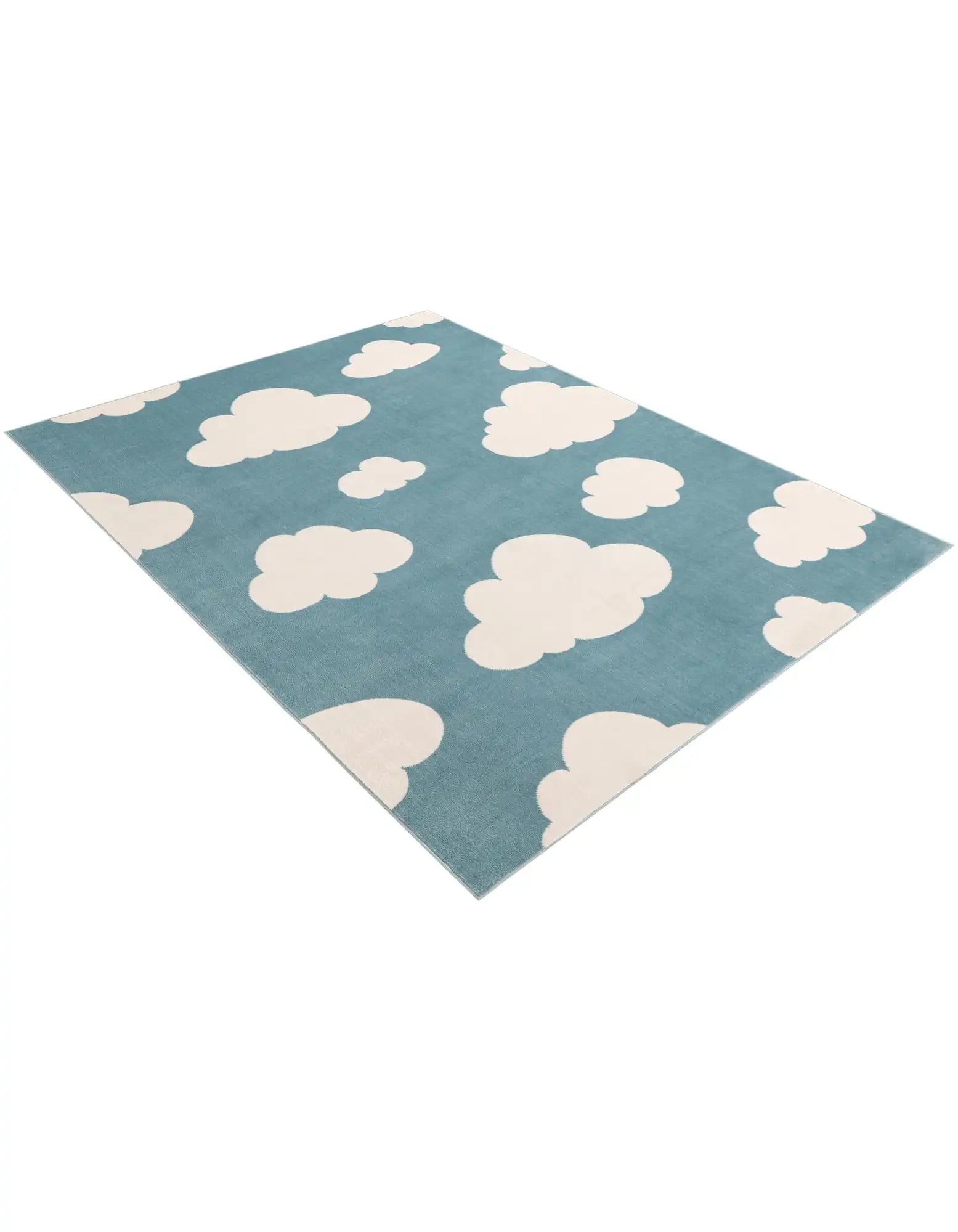 Soft Green 5' 1 x 7' 1 Whimsy Kids Rectangle Rug