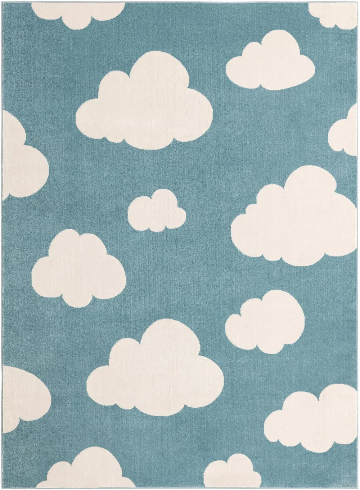 Soft Green 5' 1 x 7' 1 Whimsy Kids Rectangle Rug