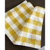 Fennco Styles Classic Buffalo Check Cotton Blend Table Runner - Yellow Holiday