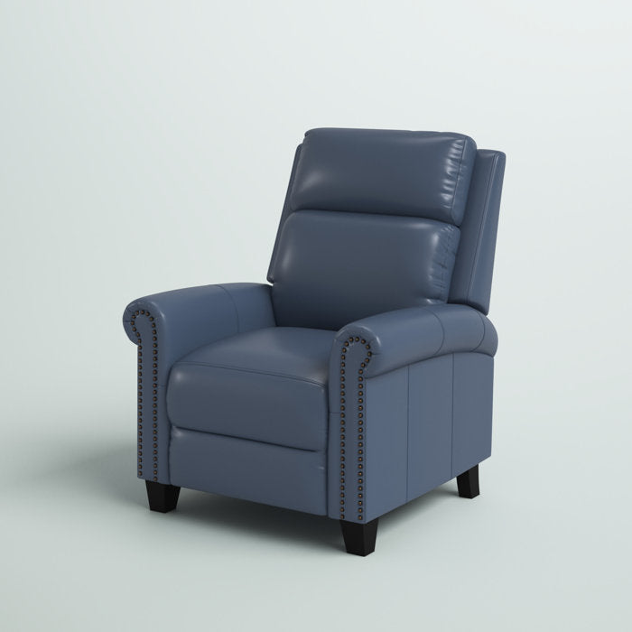 Top Grain Genuine Leather Pushback Recliner