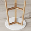 Bamboo & Wood Round End Table