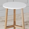 Bamboo & Wood Round End Table