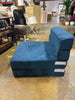 Single-Size Folding Sofa Bed w/Memory Foam - Blue SHOWROOM ITEM