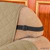 1-Piece Reversible Sofa Cover Quilted Slipcover (Sofa, Sand)