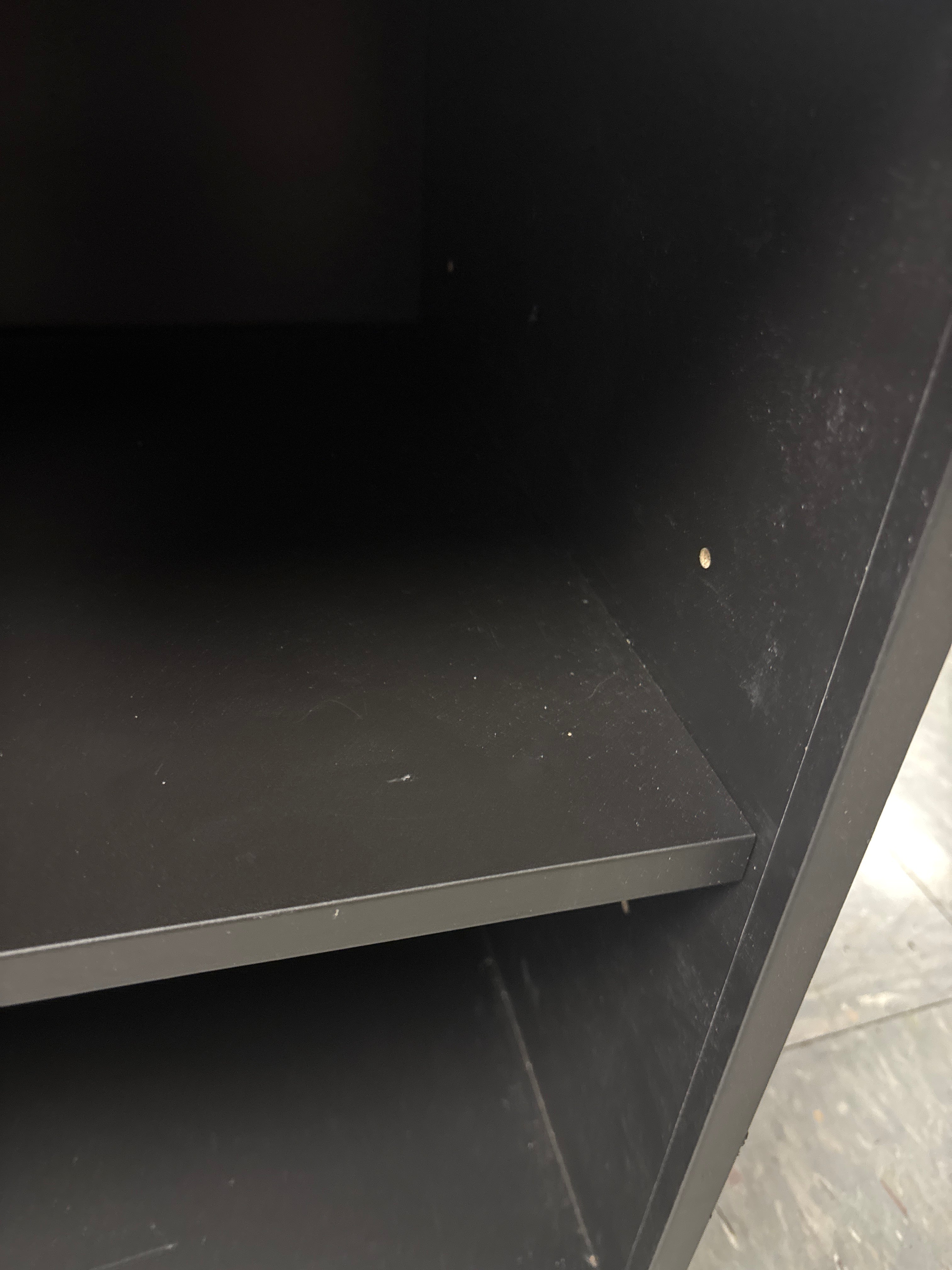 Dorm Storage TV Stand - Black SHOWROOM ITEM