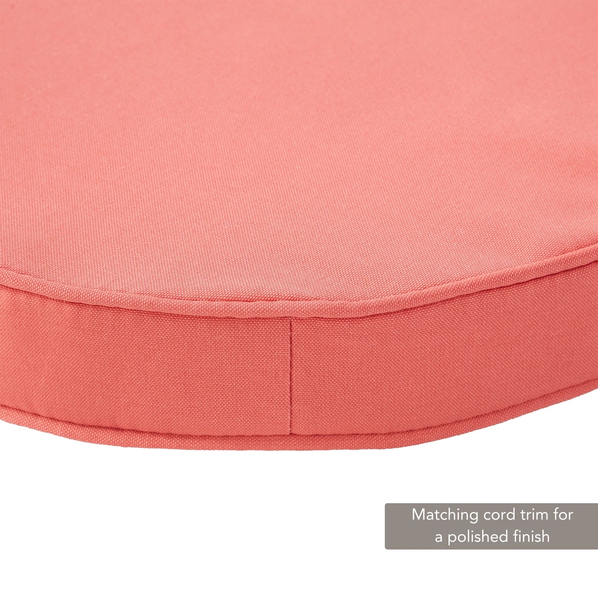 Coral Round Outdoor Seat Cushion (2-Pack)