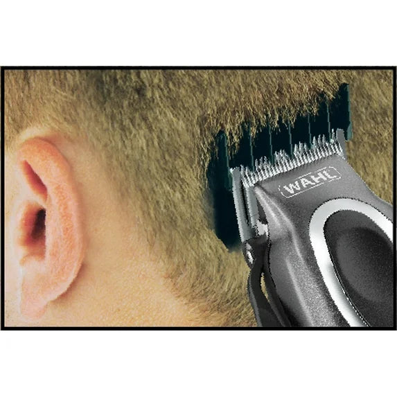 Deluxe Chrome Pro Corded Clipper for Men, Haircut Trimmer Kit with Storage Case
