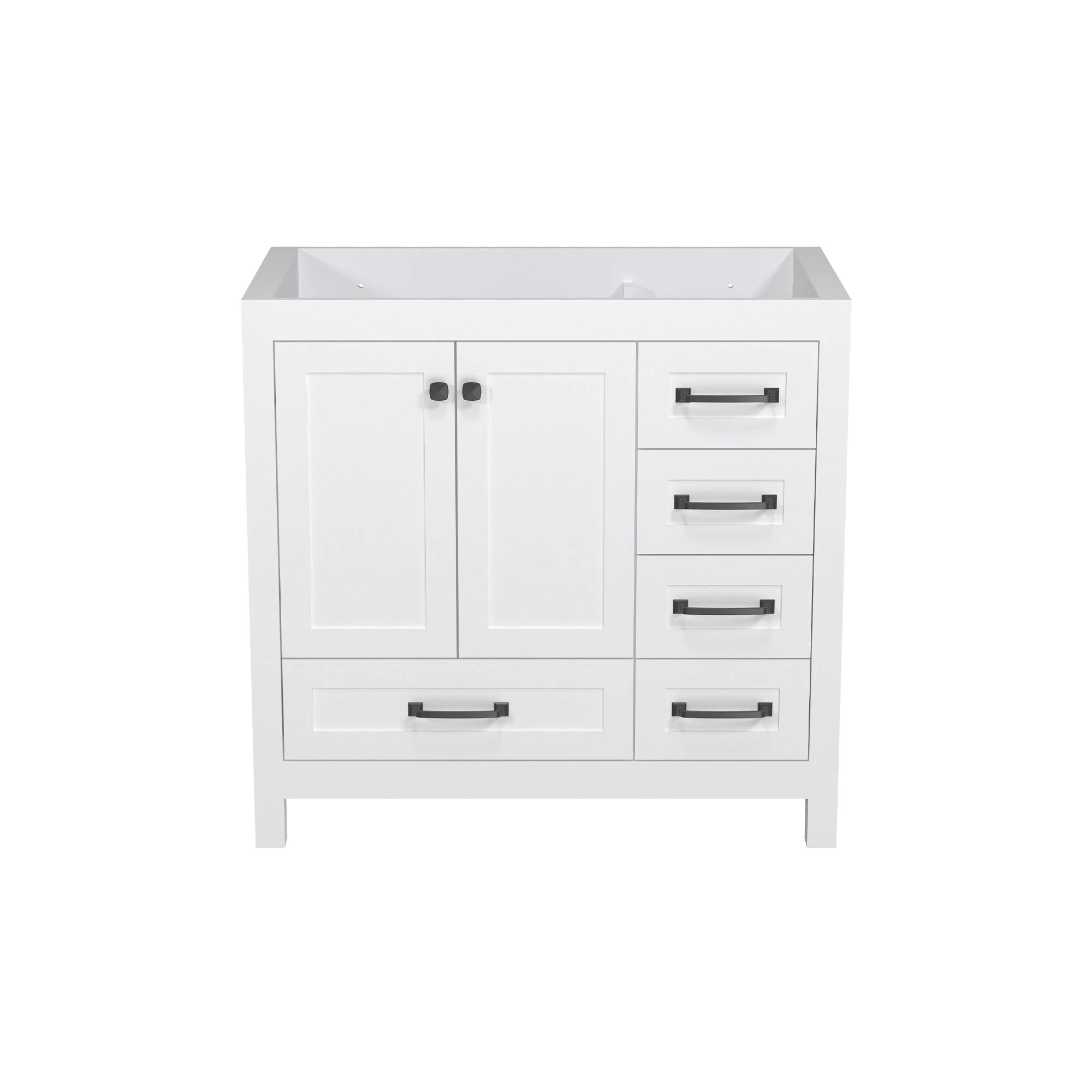 Modern RTA Freestanding Vanity Cabinet Base (Countertop & Sink Not Inc ...