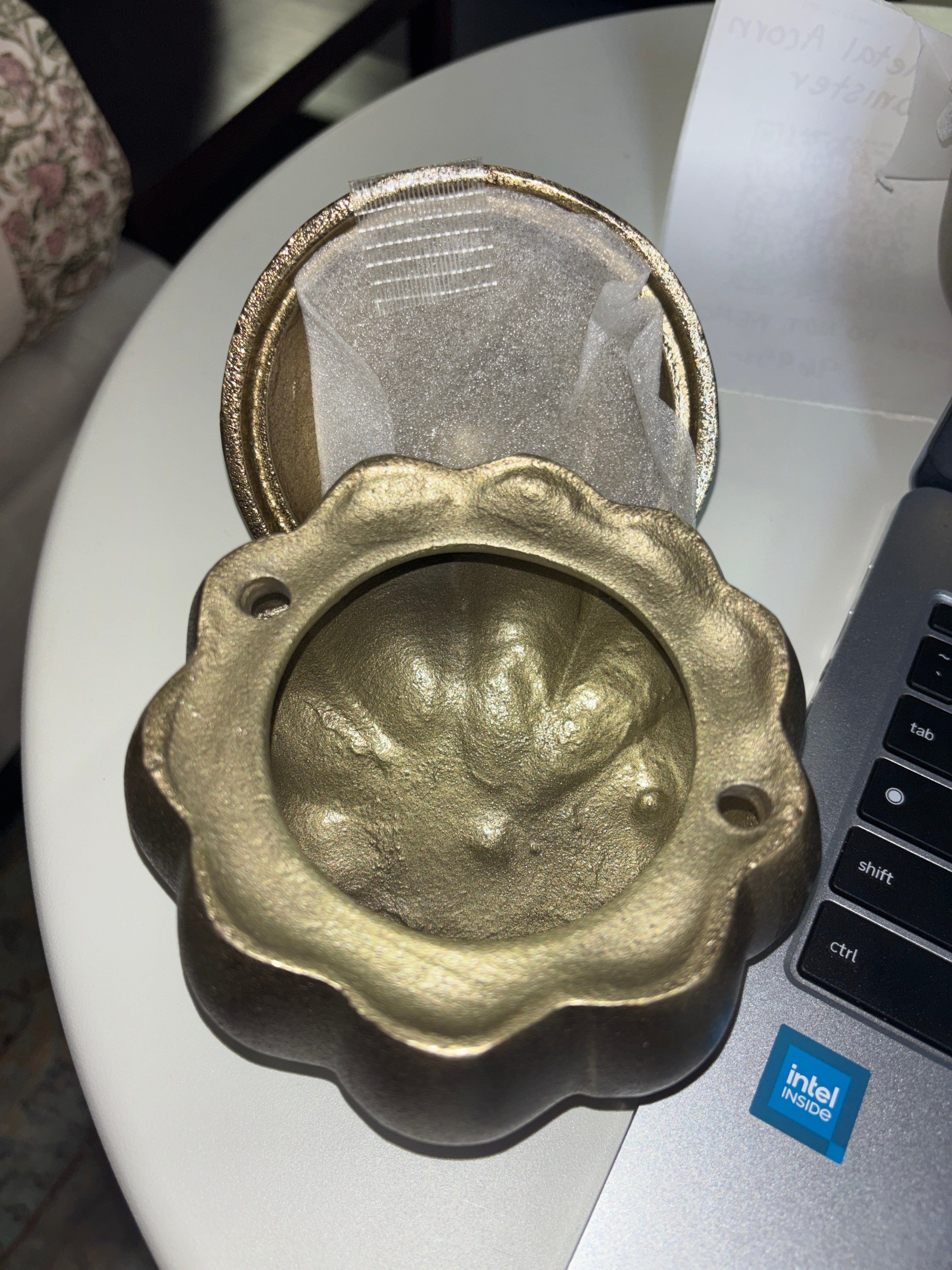 Cast Metal Pumpkin Canister SHOWROOM ITEM