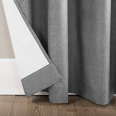 Cameron 100% Blackout Thermal Insulated Grommet Single Curtain Panel - Set of 2