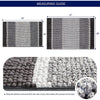 Bathroom Rugs Chenille Gradient Stripe Soft Plush Water Absorbent Shower Mat (20