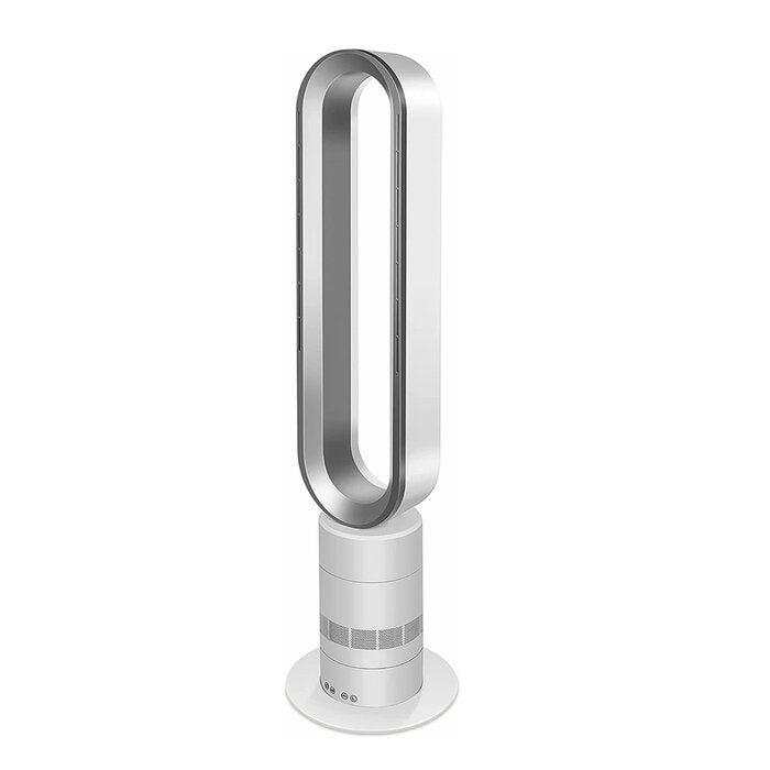 Bladeless Tower Fan 10-Hour Timing Closure Standing Fan (Silver)