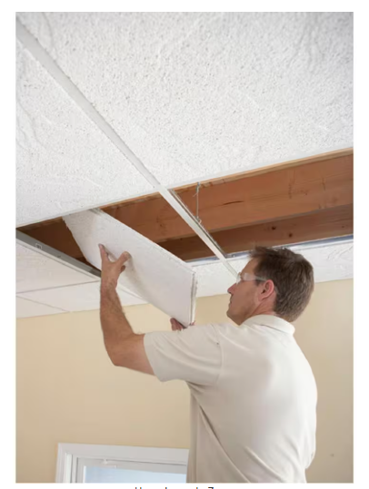 Radar Basic White Square Edge Lay-In Ceiling Tile, Case of 16