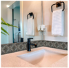 Black and GrayVinyl Peel and Stick Tile 24-Pieces