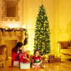 Pre-lit Hinged Pencil Christmas Tree