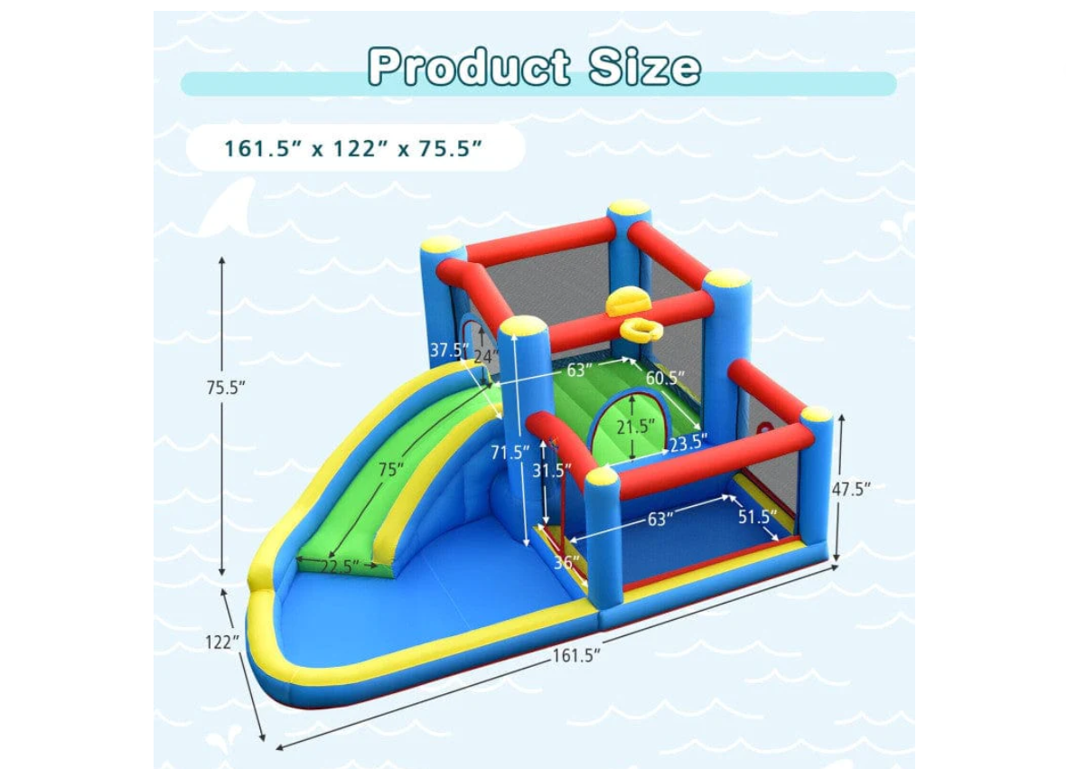 INFLATABLE KIDS WATER SLIDE BOUNCE CASTLE