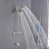 3 Handle Shower Faucet Set With Tub Spout Bathtub Combo Set