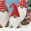 3 Piece Metal Christmas Gnome Yard Stake or Standing Decor or Wall Decor Set (no further discounts)