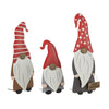 3 Piece Metal Christmas Gnome Yard Stake or Standing Decor or Wall Decor Set