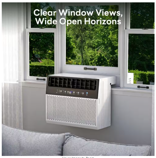 Window Air Conditioner w/Dehumidifier Through the Wall AC White