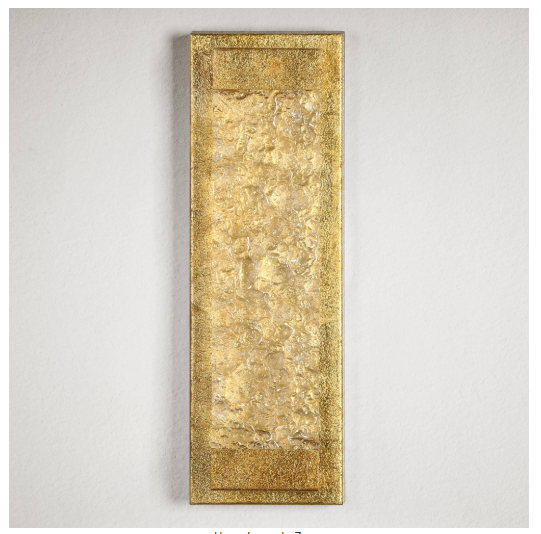 Modern 1-Light Vintage Gold Leaf LED Wall Sconce