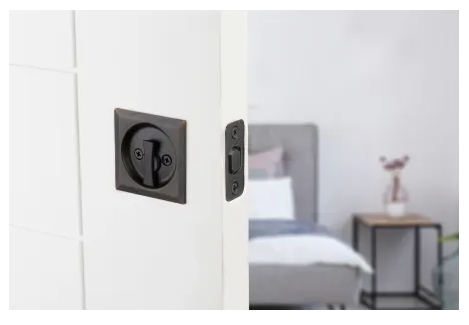 Square Privacy Bed/Bath Pocket Door Lock